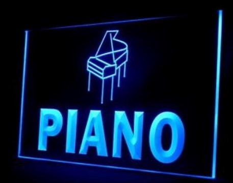 Piano Shop Music LED Neon Sign